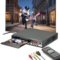 SPBTAR DVD Player for TV, 1080P HD Compact DVD Player with USB Input and HDMI/AC Output, Remote Control, All Region Free, Breakpoint Recovery Function, Support PAL/NTSC System