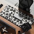 thumbnail image 2 of Long Mouse Pads for Desk,Black and White Leopard Pattern Desk Mats on Top Of Desks, Desk Mouse Pad Extra Large with 3mm Non-Slip Base and Stitched Edge for Gaming,Office,Work,Home 35.4"x15.7", 2 of 6