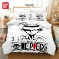 thumbnail image 4 of Japanese Anime Cartoon One Piece Bedding Set Luffy Duvet Cover Set Single Double Large Bedroom Bed Decoration, 4 of 5