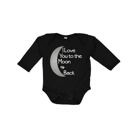

Inktastic I Love You to the Moon & Back. Gift Baby Boy or Baby Girl Long Sleeve Bodysuit