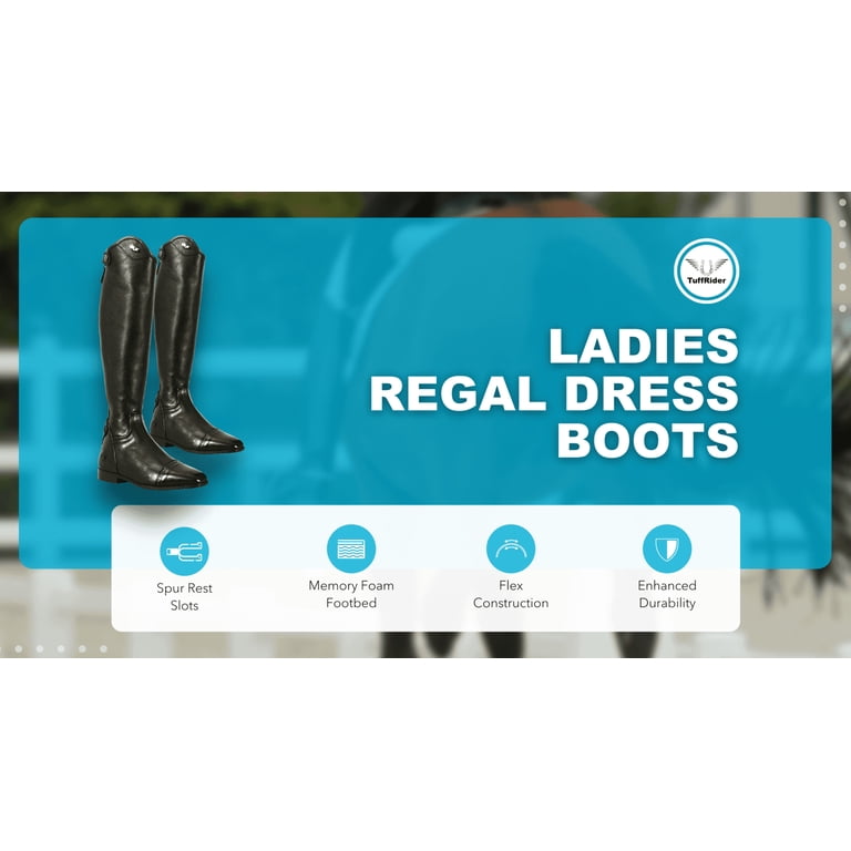 TuffRider Ladies Regal Dress Boots Black / 6 / Slim