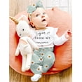 thumbnail image 2 of Baby Girl Clothes Set White Ruffle long-sleeve Top + Pants + Headband + Hat 4pcs 3-12M Baby Clothes, 2 of 6