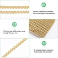 thumbnail image 4 of 21.87 Yards 1/4" Polyester Braid Trim Gold Lace Trim Line Wave Pattern Gimp Braid Trim Embellishment for Costume Crafts Sewing Jewelry Making Wedding and Home Decoration, 4 of 7