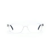 EYE ZOOM 5 Pack Unisex Rectangular Vintage Plastic Frame Reading Glasses for Men and Women, Clear, +3.50