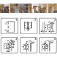 thumbnail image 4 of Bisagras de acero inoxidable CHAO 4 piezas negras 4 x 3 x 2,5 cm para muebles del hogar, 4 of 4