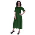 thumbnail image 4 of Moomaya Robe Taille Rassemblée Longueur Thé Vêtements d'Été Classiques, 4 of 6