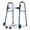 Blue, variant on Specared Folding Walker for Seniors, Ultra-Lightweight Rolling Walker with Trigger Release Folding, 8 Levels 300lbs for Adults Handicap, Gray