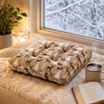 thumbnail image 5 of Christmas Tufted Chair Square Seat Cushion, Soft Thickened Floor Pillow, Comfort Chair Pad, Winter Holiday Home Furnishing, Multi Pattern Indoor Sitting Mat, Window Nook Lounge Decor Decorations, 5 of 8