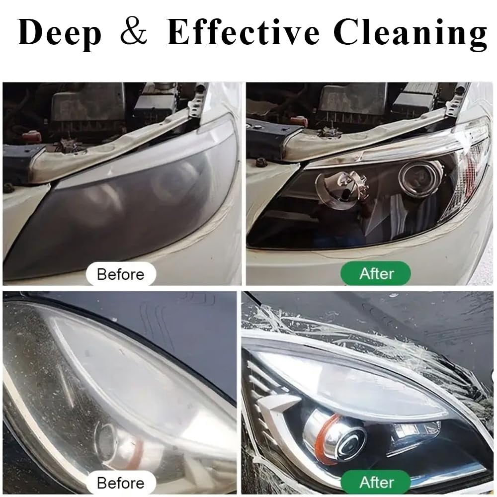 Beamrevive Headlight Cleaner Restoration, Beam Revive Head Light Restoration Spray, Automotive Headlight Restoration for Car,Turn Cloudy Headlight into Instant Clarity & Lasting Protection