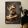 thumbnail image 6 of Yorkshire Terrier Decor Poster Unframe, Yorkshire Terrier Dog Canvas Wall Art, Dog Reading Book Canvas Print Painting Poster Wall Decor Dog Lovers Gifts, 6 of 6
