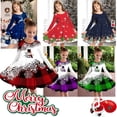 thumbnail image 1 of Vestido de moda con estampado completo de ciervos navideños y otoño para niñas, pijamas de Año Nuevo, trajes casuales de fiesta, ropa para niños de 2 a 6 años, 1 of 5