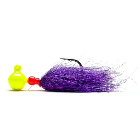UPC: 0023534461673 | Mustad Sink It Series Jig Chartreuse-Anadro Purple