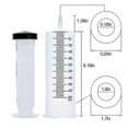thumbnail image 3 of 250ml/350ml/500ml Large Syringe with 100cm Tube, Sterile and Individual Sealed, Plastic Garden Syringe for Liquid, Paint, Epoxy Resin, Oil, Watering P, 3 of 5