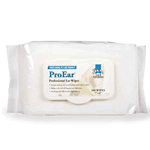 Top Performance Professional Cleaner for Dog & CAT Ears ProEar Cleaning Wipes - Choose Quantity(100 Wipes)