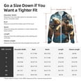 thumbnail image 5 of Gaeub Playful Dolphins Underwater Men's and Women's UPF 50+ Long-Sleeved Sun Protection Clothing, Fishing Shirt Long Sleeve Zip-Small, 5 of 7