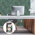 thumbnail image 6 of Yayeee Duplex Wall Plate 1-Gang 4.5"x2.7" Home Receptacle Light Switch Decorative Outlet Cover, Green Geometric, 6 of 7