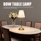 thumbnail image 3 of Lámpara De Mesa Pequeña Lazo, Lámpara De Mesa Plisada Recargable, Linda Pantalla Tela Decorativa, Lámparas Inalámbricas Escritorio, Luz LED Para Mesita Noche Para Dormitorio, 3 of 7