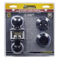 Brinks Commercial Matte Black Knob and Deadbolt Set 2 in.