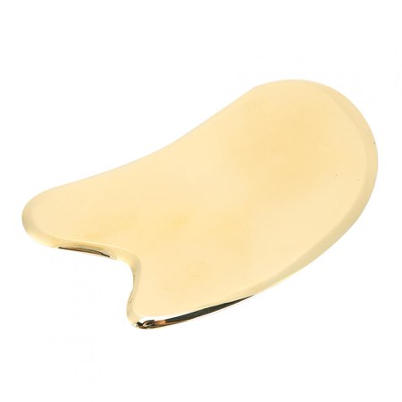 Outil De Massage Facial Gua Sha En Cuivre/laiton Doré - Pour Visage Et Corps Entier - Neuf Avec Emballage - Technique De Grattage Manuel