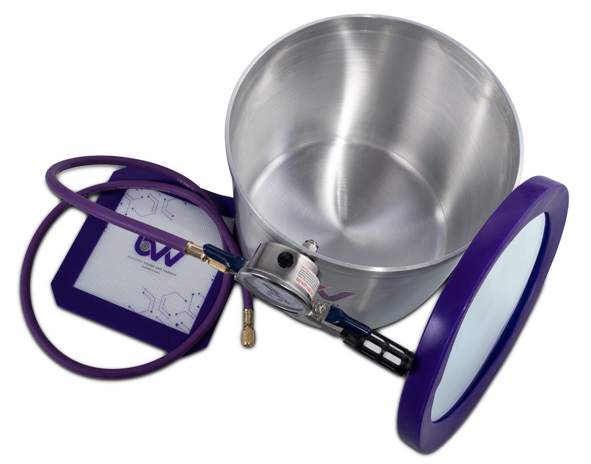 Glass Vac BVV 3 Gallon Aluminum Vacuum Chamber and Pump Kit