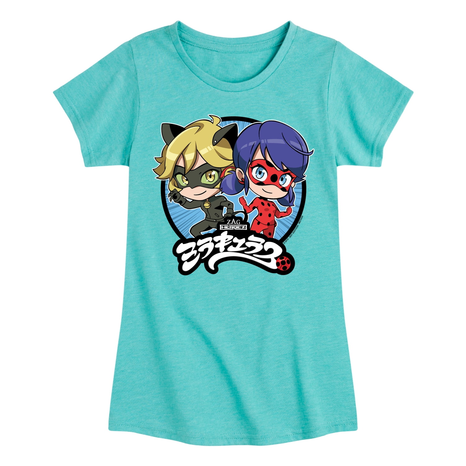 Miraculous Lady Bug and Cat Noir Manga Ladybug Toddler And Youth Girls Short Sleeve Graphic T Shirt