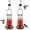 Red Gradient, variant on Kingsyard 18.6 oz Red Glass Hummingbird Feeder, 5 Red Ports, Ant Moat Included