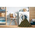 thumbnail image 2 of Ahgly Company Machine Washable Indoor Round Transitional Burgundy Brown Area Rugs, 3' Round, 2 of 7