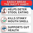thumbnail image 2 of BARK&SPARK NO Poo Treats - Prevent Dog Poop Eating - Coprophagia Treatment - Stool Eating Deterrent - Probiotics & Enzymes - Digestive Health + Breath Aid - Made in USA - 180 Chews, 2 of 6