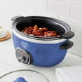 thumbnail image 4 of GreenLife 6qt Healthy Ceramic Nonstick Slow Cooker | Blue, 4 of 11