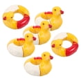 thumbnail image 1 of WASHWEPE 6Pcs Swimming Ring Props Duck Shaped Resin Decor for Friends, 1 of 8