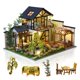 thumbnail image 1 of Kit de casa de muñecas en miniatura GudoQi Traditional Courtyard House, 1 of 7