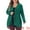 Dark Green, variant on DARING DIVA Women's Plus Sequin Long Sleeve Open Front Outerwear Coat 1X Dark Green