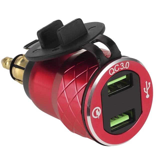 USB Power Charger,12V-24V Motorcycle USB Port Motorcycle USB Port USB Charger Socket Stylish and Modern