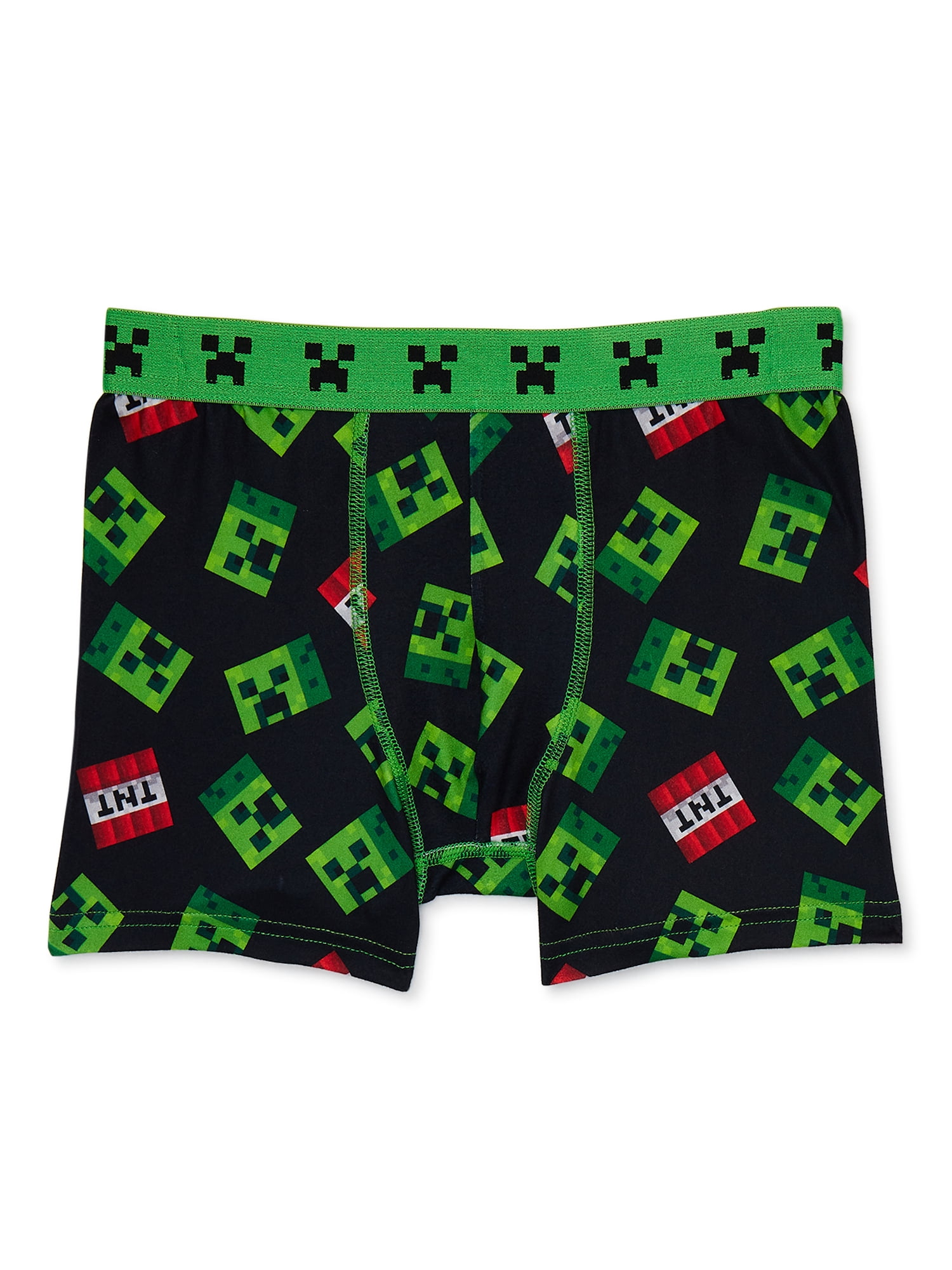 Minecraft Boys Boxer Brief Underwear, 4-Pack, Sizes 4-14