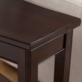 thumbnail image 4 of Leick Laurent Solid Wood Wedge Table in Chocolate Cherry, 4 of 6