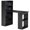 Black, variant on HOMCOM Modern Computer Desk with 6-Tier Storage Shelves for Home Office