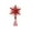 Red, variant on PuSpu 3D Hollow Five-Pointed Star Christmas Tree Top Ornament - Foldable Red Iron Decoration for Festive Home Decor, Easy to Install and Stor