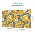 thumbnail image 2 of Salouo Vintage White Yellow Sunflower Print Large Mouse Pad,Extended Mat Desk Pad, 3mm Thick Mice Pad Desk Mat Big Desk Pad for Work, Game, Office, Home -16 x 29.5in, 2 of 8