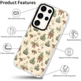 thumbnail image 4 of 2 Packs Christmas Transparent Print Phone Case for Samsung Galaxy S21 5G 6.2", Aesthetics Pattern Design Soft TPU Silicone Xmas Cases, Shockproof Bumper Protector Camera Girls Cover, Tree C, 4 of 5