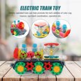 thumbnail image 1 of EXHUMKY Light Up Train Toy Car ABS Assorted Color 1Pcs For Indoor Play, 1 of 5