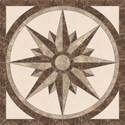 Floor Marble Medallion 48''x48''