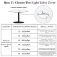 thumbnail image 2 of Round Outdoor Tablecloth with Umbrella Hole, Zippered Fitted Tablecloth with Elastic Edge, Waterproof Table Cloth Cover for Picnic Party Fits 36"-65" Round Table, 2 of 9