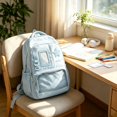 thumbnail image 5 of Star Accent Ita Backpack with Pin Display Mesh, Ita Bag for Women, Large Capacity Cotton-Polyester Pin Trading Backpack, Matte Texture Display Bag for Modern Hobbyists, 5 of 9