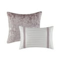 thumbnail image 6 of 5 Piece Crinkle Velvet Comforter Set Blush Full/Queen, 6 of 10