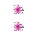 thumbnail image 2 of Shengyu 1/2/3/5 Maille Fascinator Femmes Coiffe Longue Durée Accessoires de Photographie Maquillage Réglable Scène Cosplay Fille Bande de Cheveux Rose Rouge 2PCS, 2 of 6