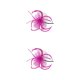 thumbnail image 3 of Minnieouse Tocado de malla para mujer, accesorios de fotografía multicolor, maquillaje nupcial, etapa ajustable, Cosplay, rosa Rosa roja 2Conjunto, 3 of 6