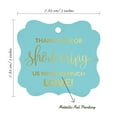 thumbnail image 7 of Inkdotpot Pack Of 50 Thank You Baby/ Bridal Shower Paper Tags DIY Craft Bracket Shape Real Gold Foil Hang Tags, 7 of 7