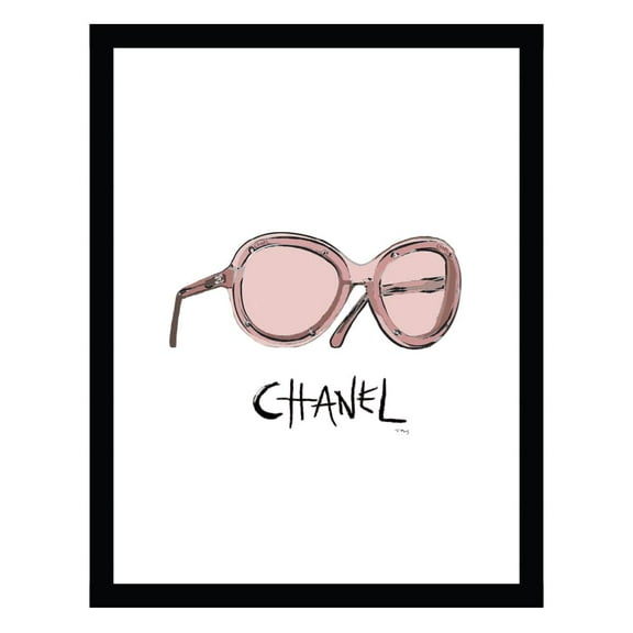 Fashion Glam Designer Sunglasses - Framed Print