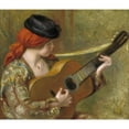thumbnail image 3 of Pierre-Auguste Renoir 14x12 Black Modern Framed Museum Art Print Titled - Young Spanish Woman with a Guitar (1898), 3 of 5