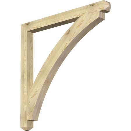 

Ekena Millwork 4 W x 48 D x 48 H Thorton Craftsman Rough Sawn Bracket Douglas Fir